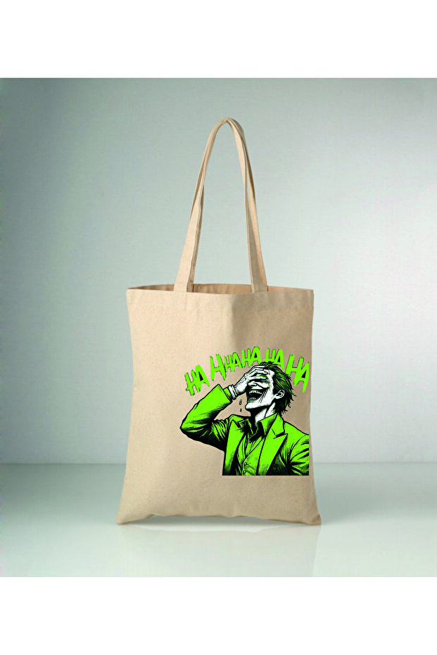 Joker Printed Raw Cloth Bag 35X40 cm