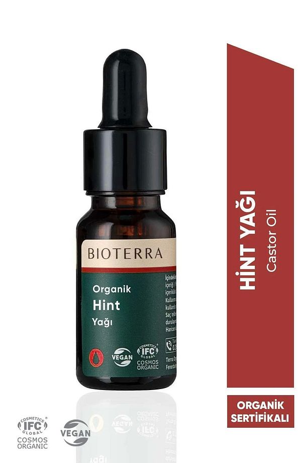 Organik Hint Yağı 10 ml - Saç, Kaş Ve Kirpik Bakımı Için Saf Castor Oil - 1
