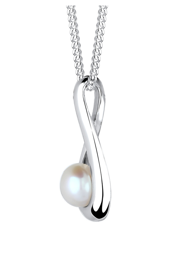 Náhrdelník Nekonečno Sladkovodní kultivované perly 925 Sterling Silver - 4