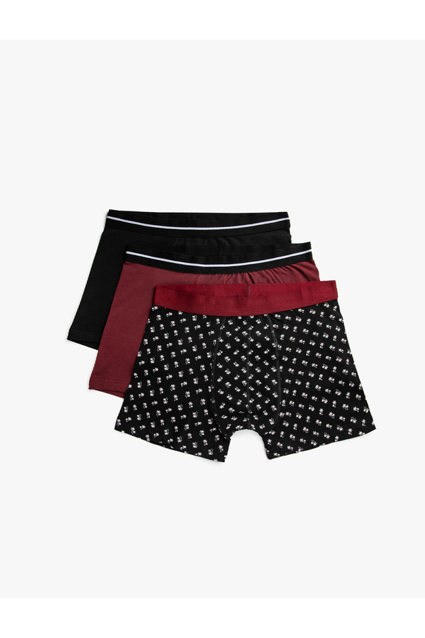 Pamuklu 3'lü Basic Boxer - 4