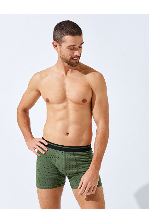 Pamuklu 3'lü Paket Basic Boxer - 2
