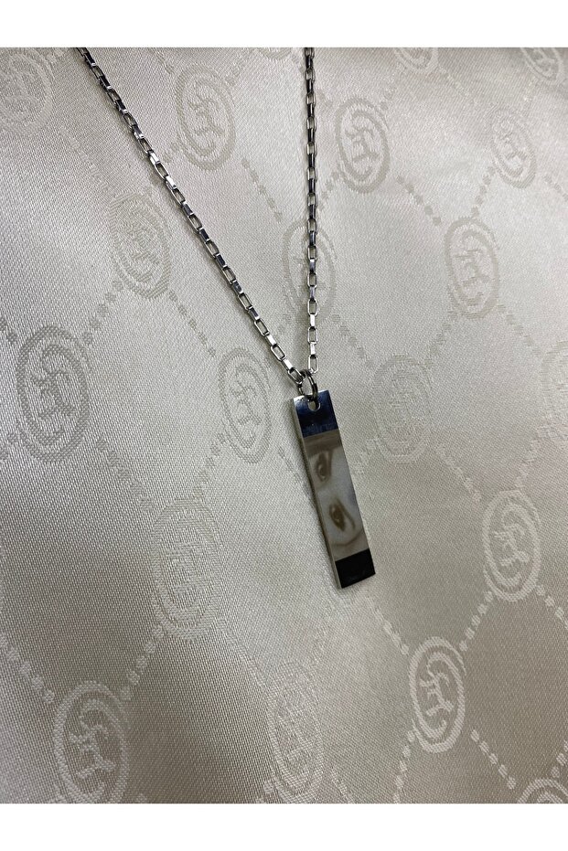 Çelik Göz Baskılı Kolye - En Özel Hediye - 3