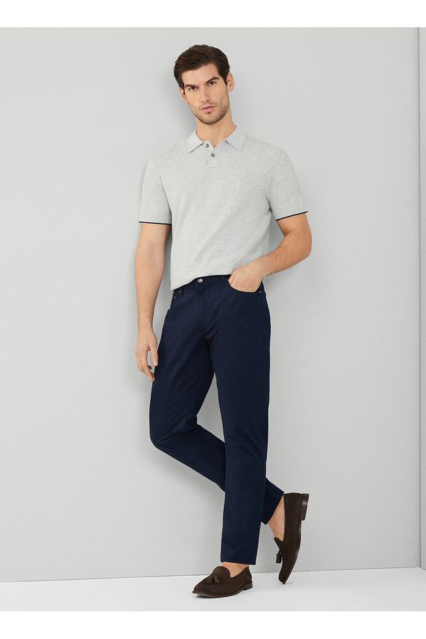 Normal Bel Normal Paça Slim Fit Lacivert Erkek Pantolon HM212491 - 1