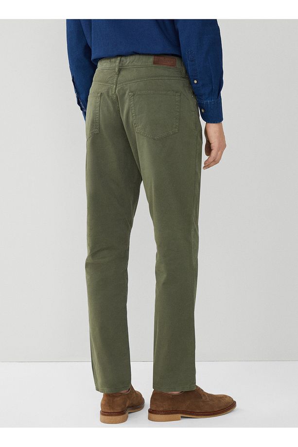 Normal Bel Normal Paça Slim Fit Haki Erkek Pantolon HM212491 - 4