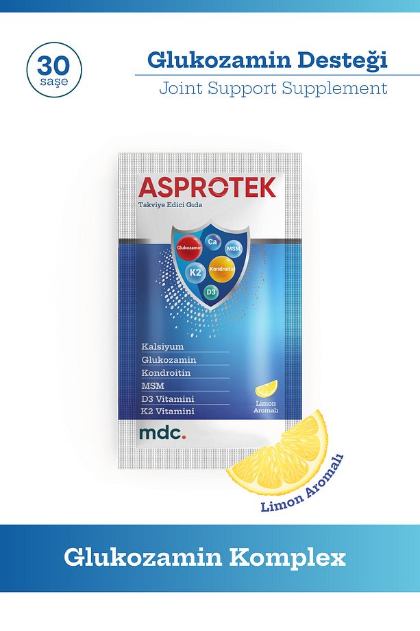 ASPROTEK (Glukozamin, Kondroitin, MSM, Kalsiyum) 30 Saşe - 2