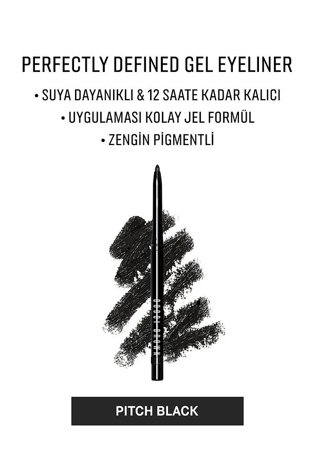 Perfectly Defined Gel Eyeliner / Jel Eyeliner Ss14 .35 G Pitch Black 716170132266 - 1