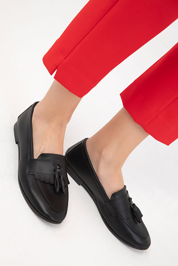 Fekete női balerinák – 19919-es modell - 3