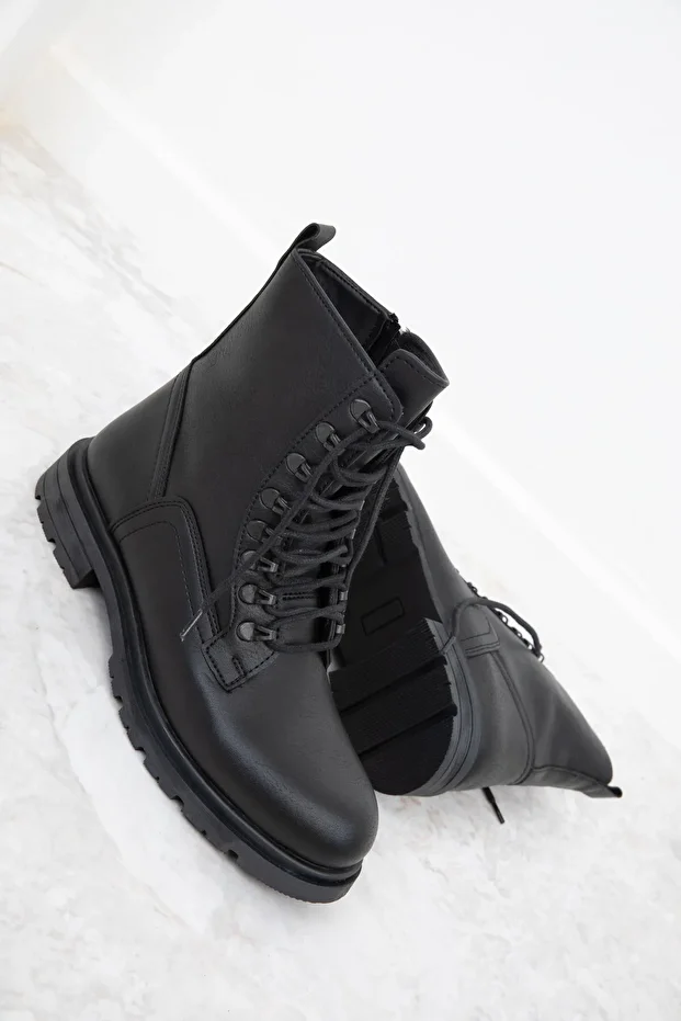 Siyah Erkek Bot & Bootie 20002 - 4