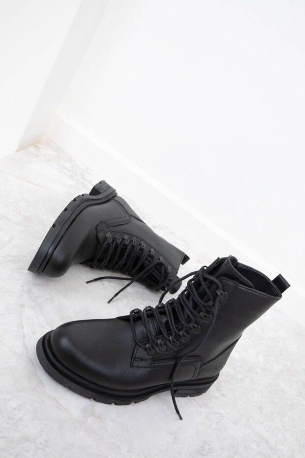 Siyah Erkek Bot & Bootie 20002 - 2