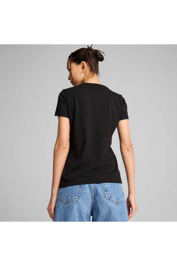 تي شيرت قطط جرافيكي من بوما باللون الأسود - 3