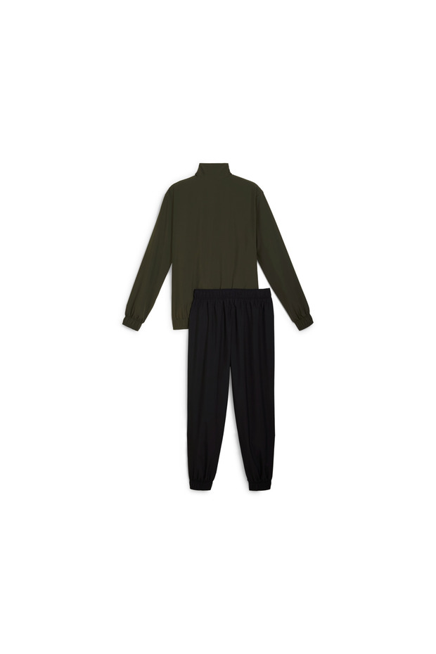 Dark Olive Woven Graphic Suit