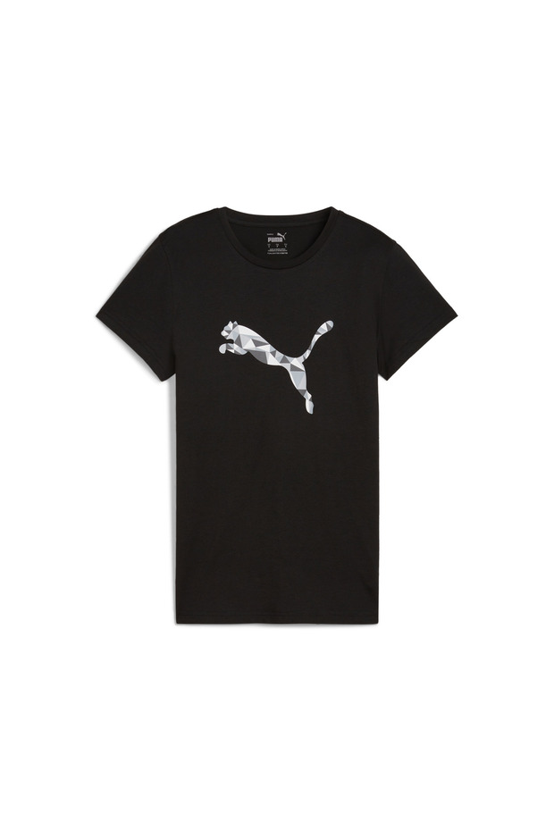 تي شيرت قطط جرافيكي من بوما باللون الأسود - 4