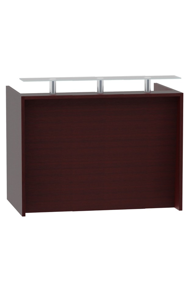 R06 Apple Cherry Office Reception Desk Without Drawers - 140cm