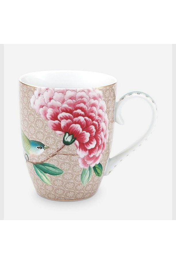 Blushing Birds Haki Porselen Kupa 350 ml - 1