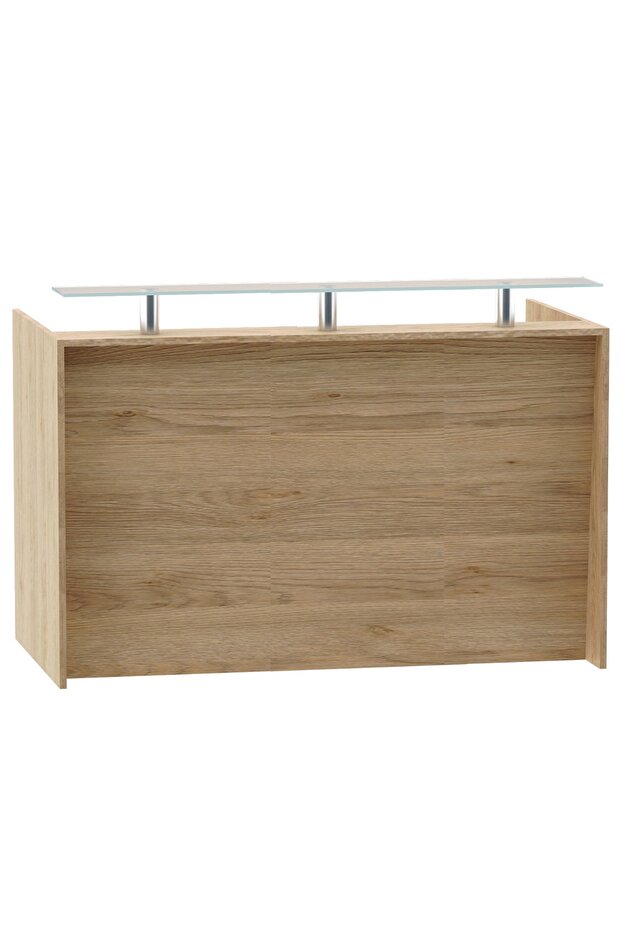 R06 Sand Gladstone Office Reception Desk - 160cm