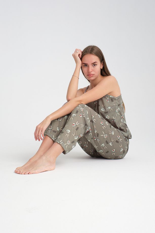 Rasa Askılı Pijama Takımı Bugs Süper Soft - 2