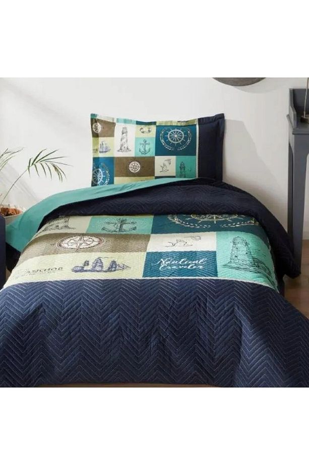 Özdilek Nautical Traveler Tek Kişilik Kapitone Nevresim Takımı - 1