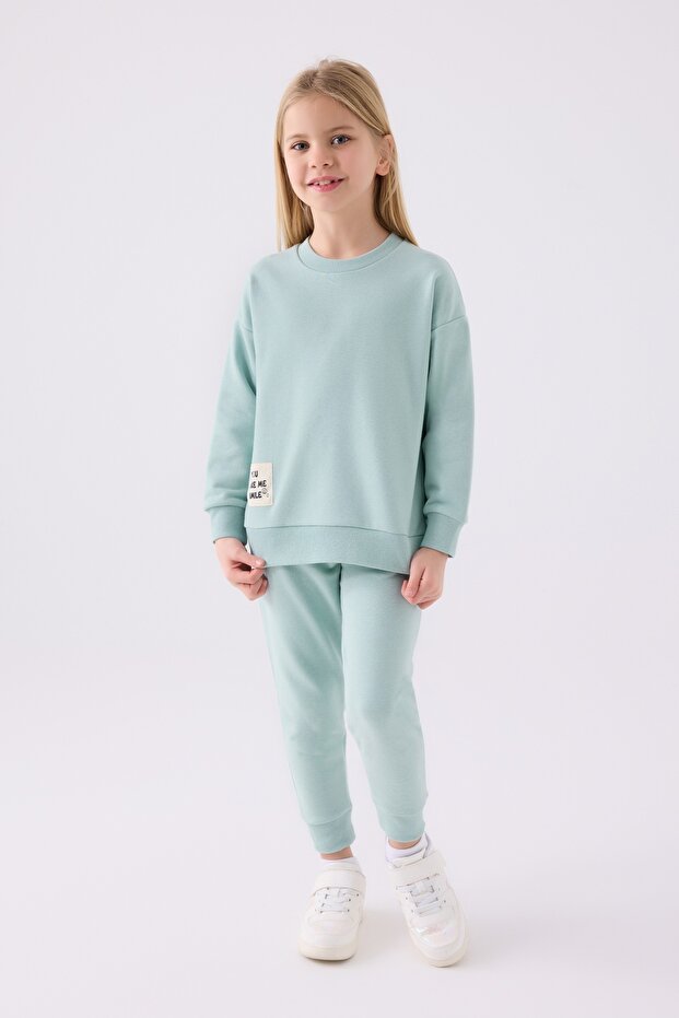 KIZ ÇOCUK EŞOFMAN TAKIM ,ÜÇ İPLİK DOKUMA - 1