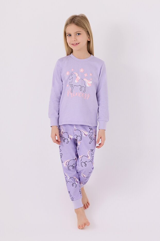 KIZ ÇOCUK PİJAMA TAKIMI ,SÜPREM DOKUMA - 1