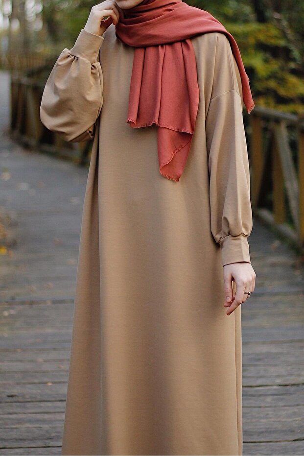 Sweat Elbise- Vizon - 2