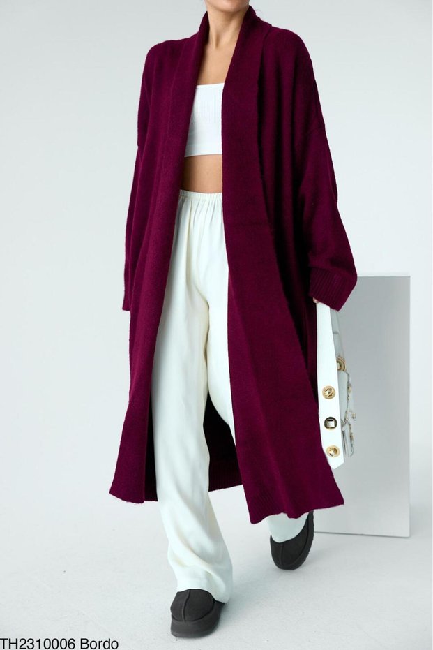 Women's Shawl Collar Long Knitwear Cardigan