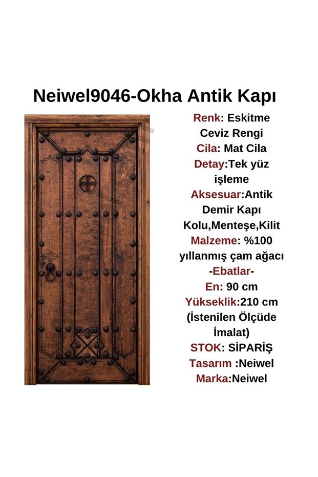 Okha Ahşap Antik Kapı - 2