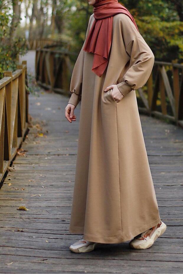 Sweat Elbise- Vizon - 7