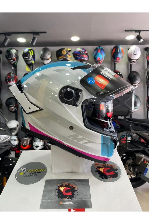 Thunder 4 SV Treads C8 Full Face Parlak Kapalı Kask - 4