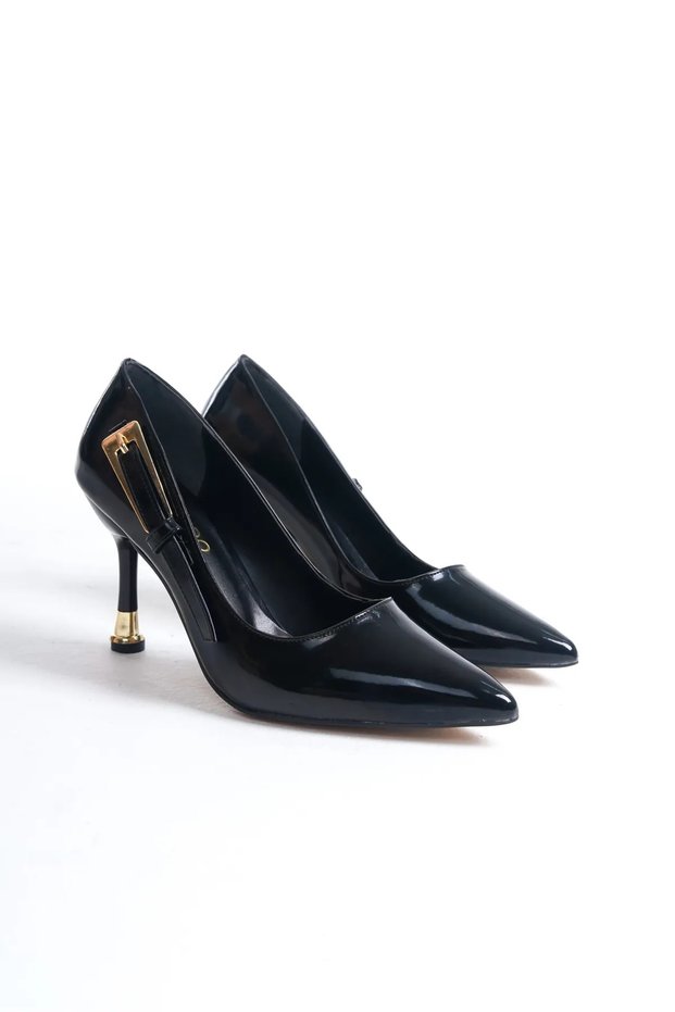 Hco Metal Buckle Stylish Women's Siteletto Shoes