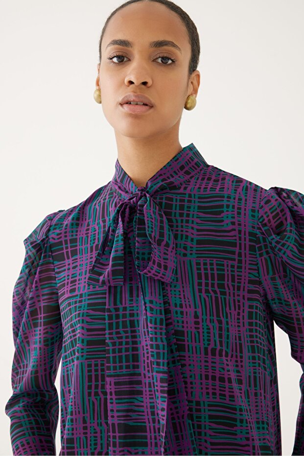 Bağlamalı Bluz - 1