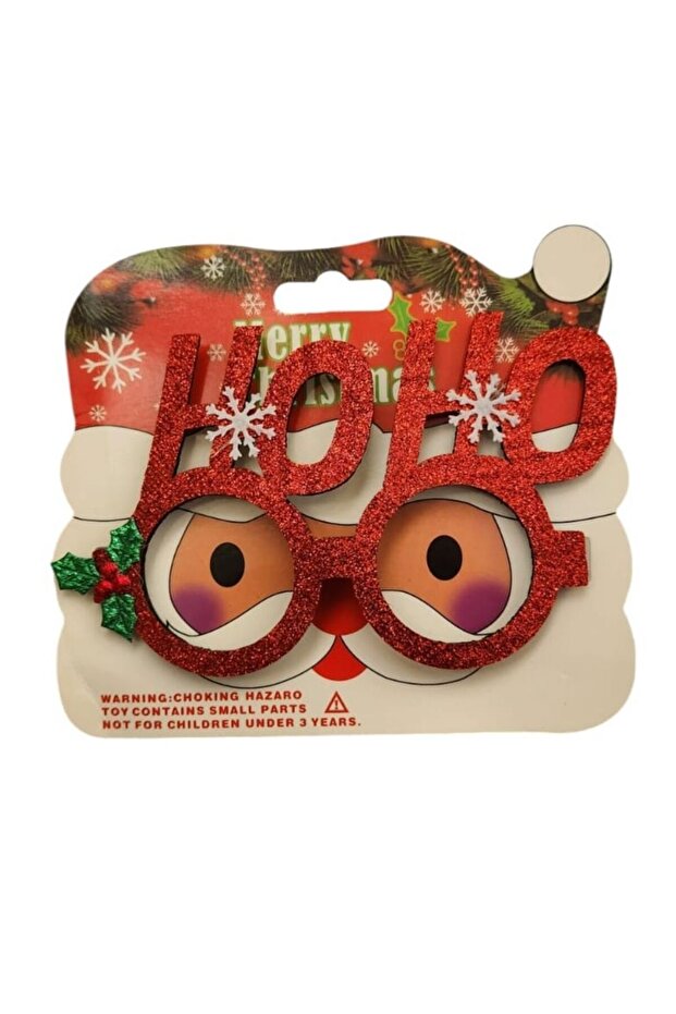 New Year's Party Fun Red Ho Ho Glasses 1 Piece