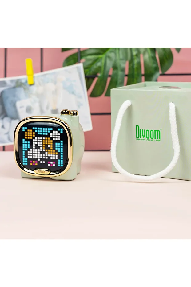 Zooe Yeşil Uyarlanabilir Piksel Ekranlı Bluetooth Hoparlör-led Dekor - 9