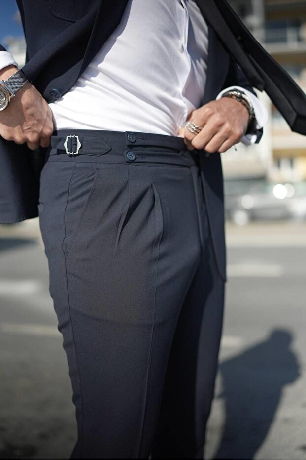 İSPANYOL YAKA SAFARİ TAKIM ELBİSE - 4