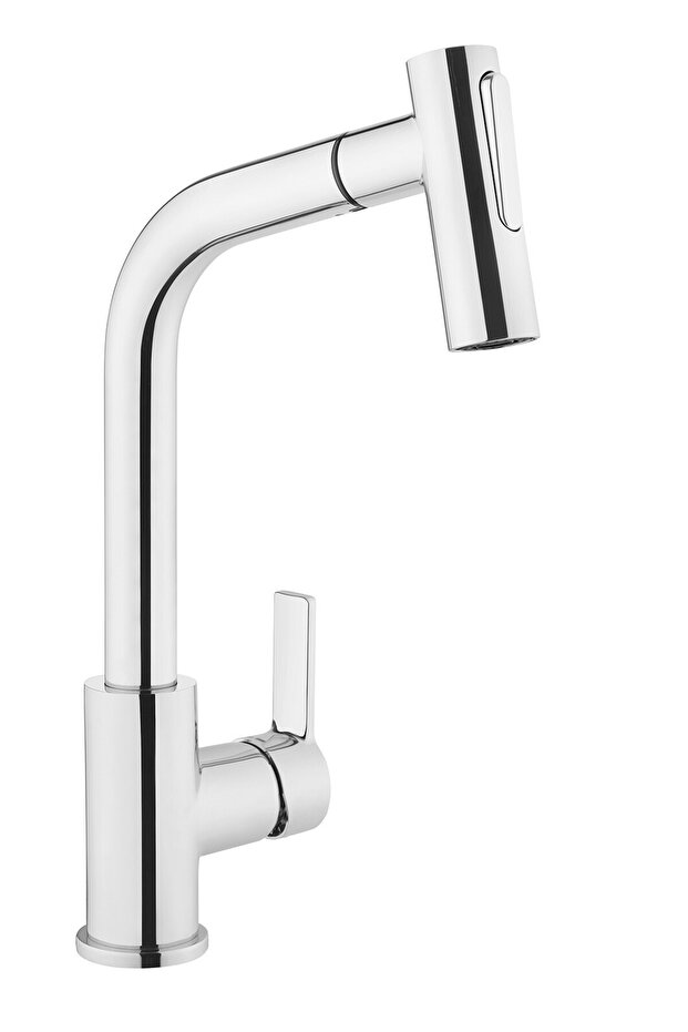 Maestro A42146 Pull-Out Eviye Mutfak Bataryası, Krom - 1