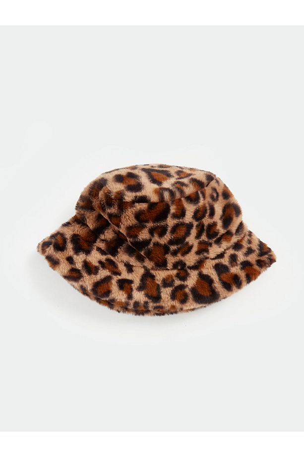 LCW ACCESSORIES Baskılı Leopar Desenli Kadın Bucket Şapka - 2