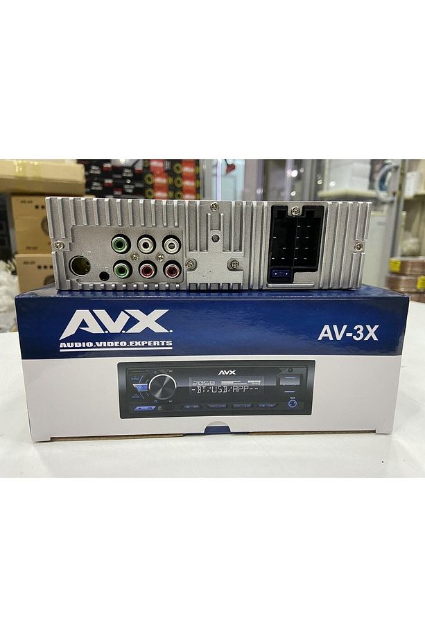 Sn-3x 3 Amfi Çıkışlı Araba Teybi Profesyonel Seri Bluetooth Çift USB RGB Ekran 4X60 Watt Oto teyp - 6