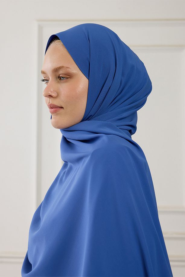 Medine İpeği Kantoron Mavisi Şal - 4