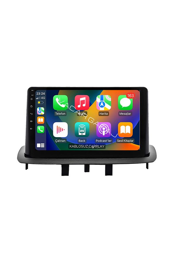 RENAULT MEGANE 3 2010-15 9" UYUMLU ANDROID MULTİMEDYA GERÇEK 2/32 KABLOSUZ CARPLAY GERİ KAMERALI - 4