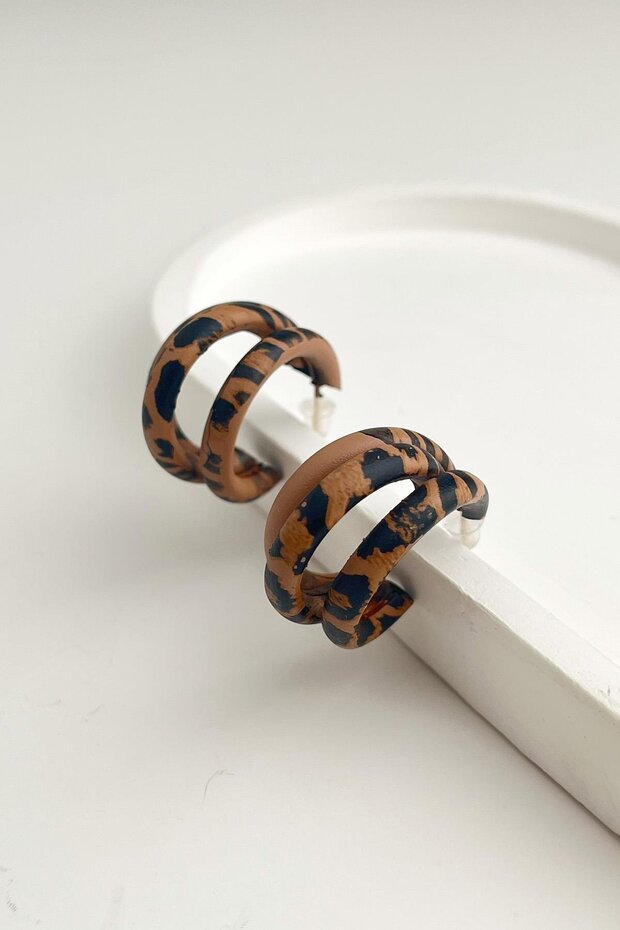 Multiple Look Leopard Hoop Earrings (2cm) - 1