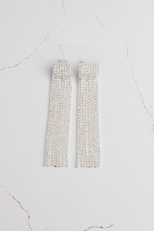 أقراط متدلية من حجر الزركون الصلب - 1