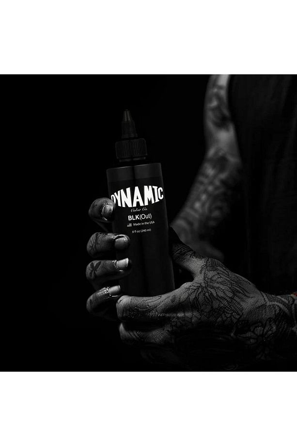 Dynamıc BLKout Siyah Dövme Boyası 8 Oz- 240 Ml - 3