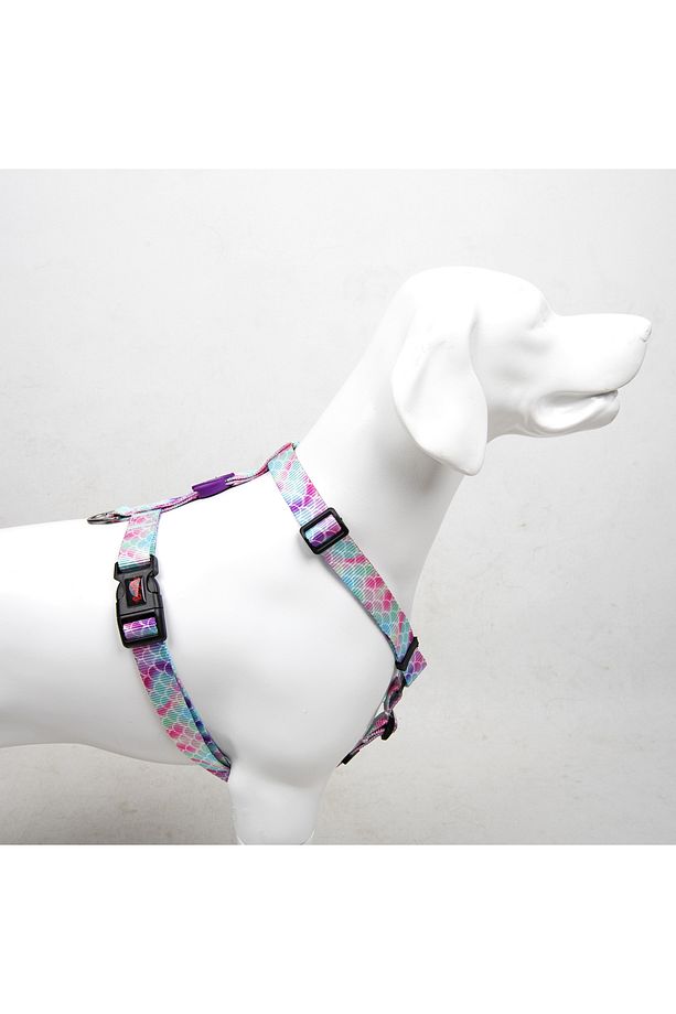 Bubbles H-tipi Göğüs Tasması Ayarlanabilir, Konforlu Ve Dayanıklı Desenli Köpek Tasması - 2
