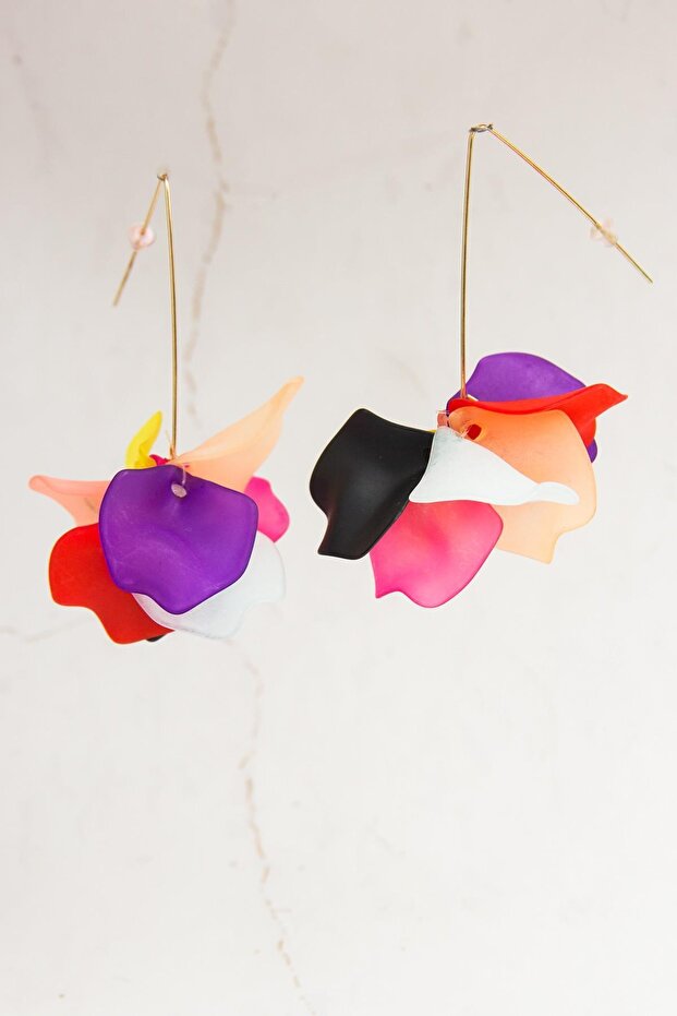 أقراط زهرة متدلية - 1