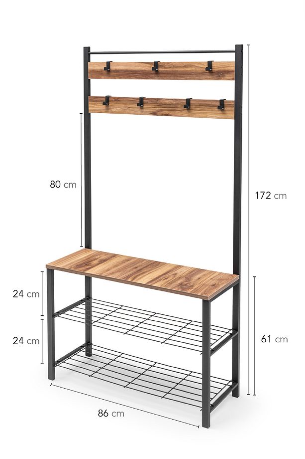 - Metal Portmanto, Elbise Askılığı, Vestiyer, Ayakkabılık - 7