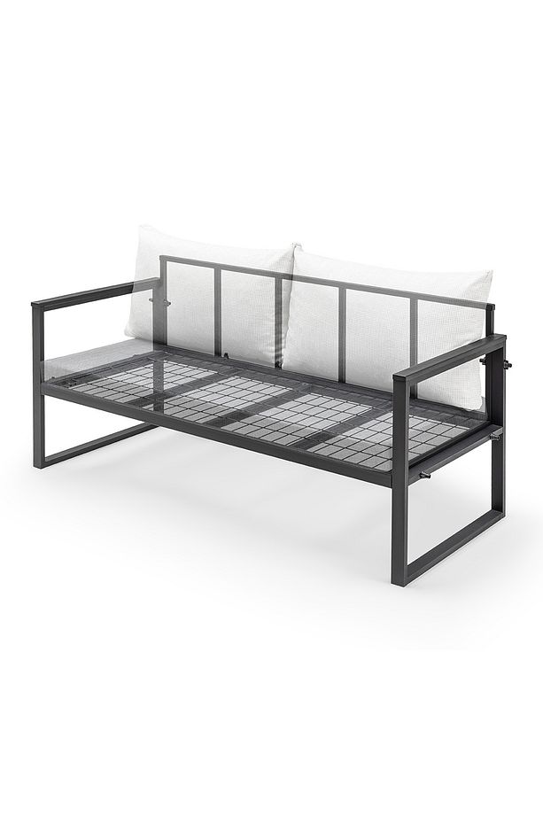 Bahçe Mobilyası, Cafe, Balkon, Kanepe, Koltuk (148cm) Antrasit - 8