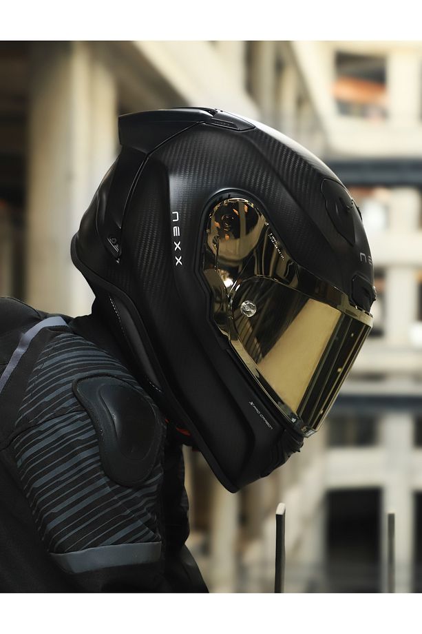 X.r3r Zero Pro 2 Mat Karbon-siyah Kask Sarı Camlı - 4