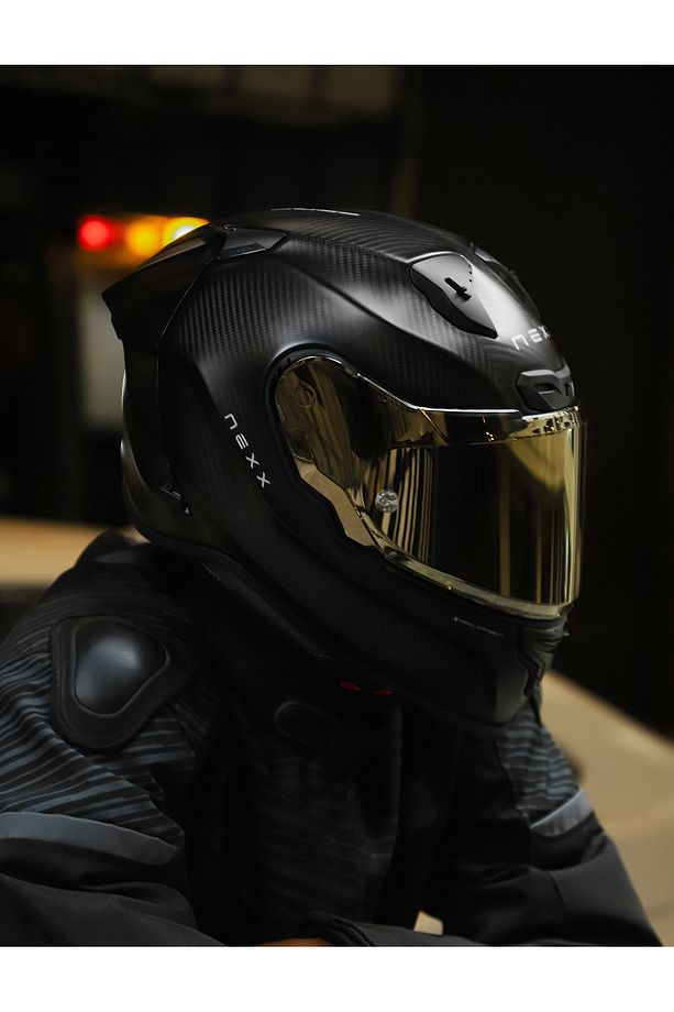 X.r3r Zero Pro 2 Mat Karbon-siyah Kask Sarı Camlı - 2