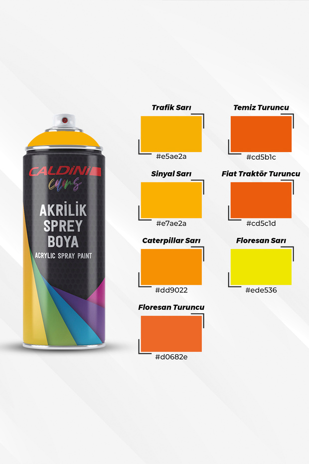 Caterpillar Sarı Sprey Boya - 2