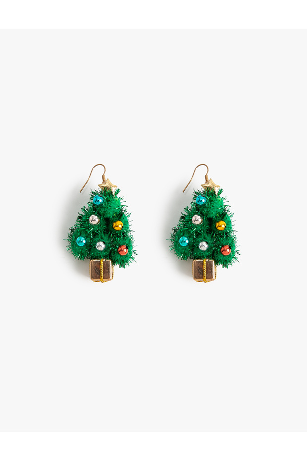 Christmas Themed Shaped Pine Tree Earrings