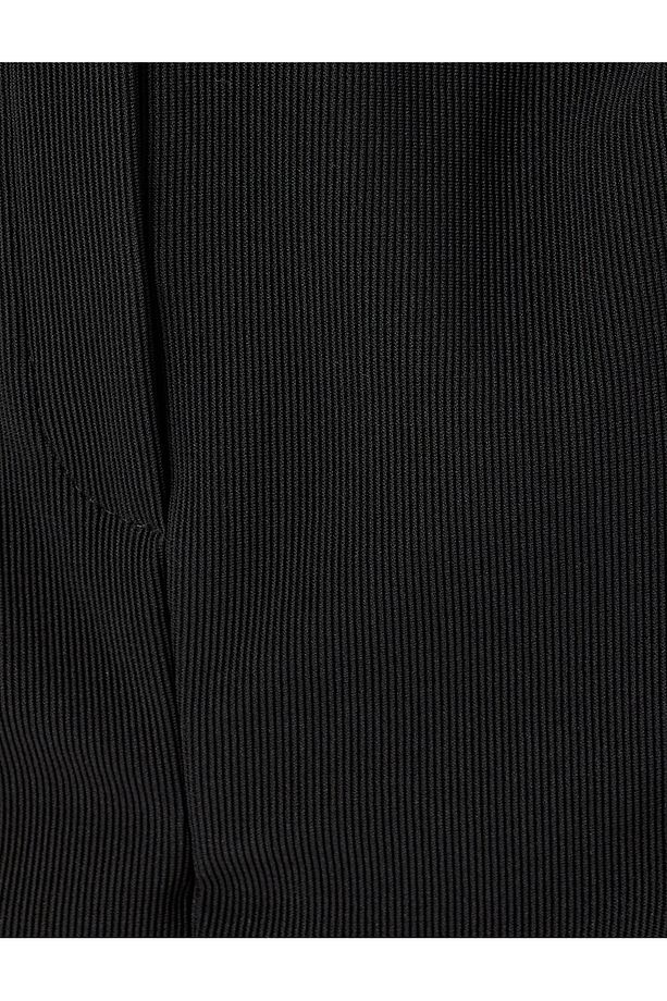 Slim Fit Cepli Mini Şort Etek - 6